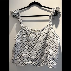 Patterned Top with Smocked Back